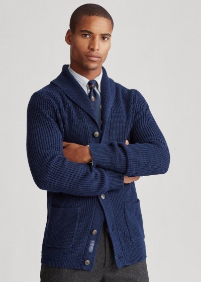 Cardigan Polo Ralph Lauren Algodão Shawl-Collar Homem 04862-VGAY